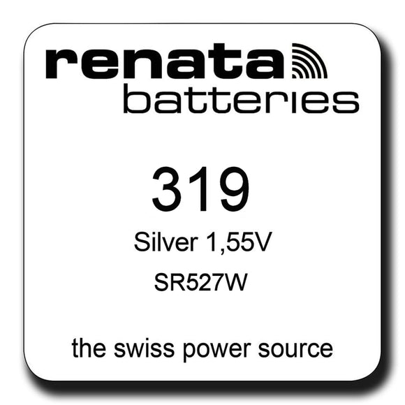Renata 319 SR527SW Silver Oxide Watch Battery