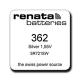 Renata 362 SR721SW Silver Oxide Watch Battery