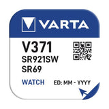 Varta 371 SR920SW Silver Oxide Watch Battery