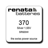 Renata 370 SR920W Silver Oxide Watch Battery