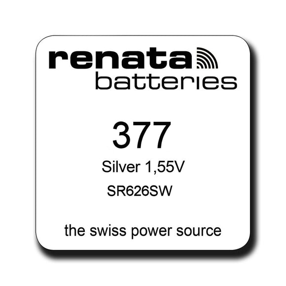 Renata 377 SR626SW Silver Oxide Watch Battery