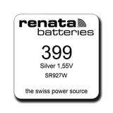 Renata 399 SR927W Silver Oxide Watch Battery