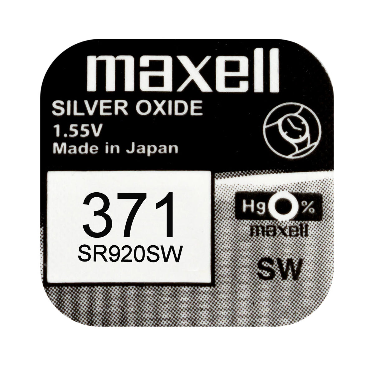 Maxell 371 SR920SW Silver Oxide Watch Battery – MHJ Direct.co.uk