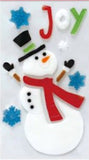 Set of 6 Christmas Xmas Window Square Gel Sticker Decorations