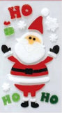 Set of 6 Christmas Xmas Window Square Gel Sticker Decorations