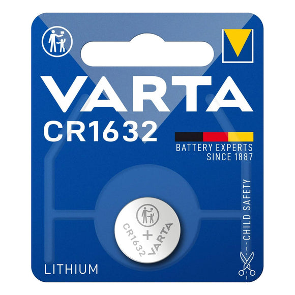 1 x Varta CR1632 Lithium 3v Coin Cell Battery