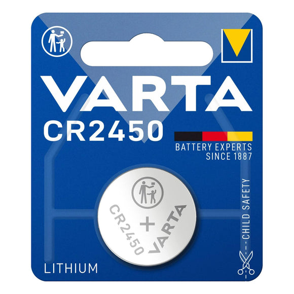 1 x Varta CR2450 Lithium 3v Coin Cell Battery