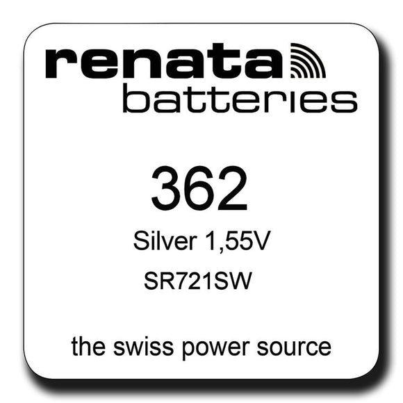 Renata 362 SR721SW Silver Oxide Watch Battery