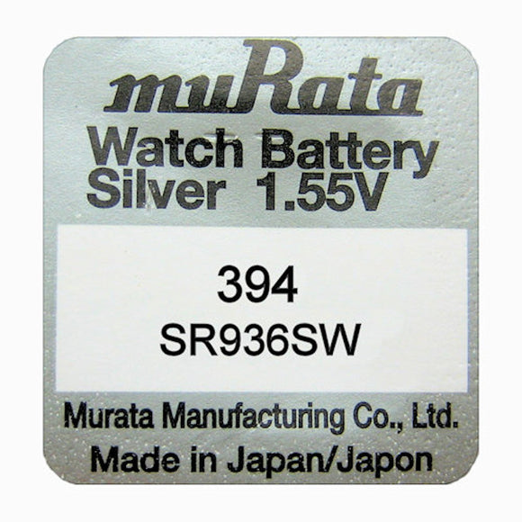 Murata 394 SR936SW Silver Oxide Watch Battery