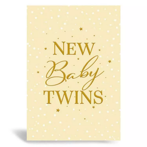 New Birth of Your Twins Congratulations Card