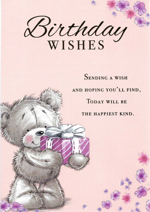 Cute Bear Birthday Greeting Card