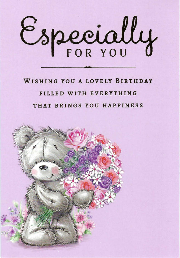 Cute Teddy Bear Birthday Card