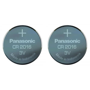 2 x Panasonic CR2016 Lithium 3v Coin Cell Batteries
