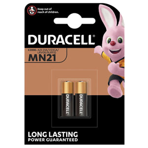 2 x Duracell Security 23A MN21 12v Alkaline Batteries