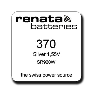 Renata 370 SR920W Silver Oxide Watch Battery