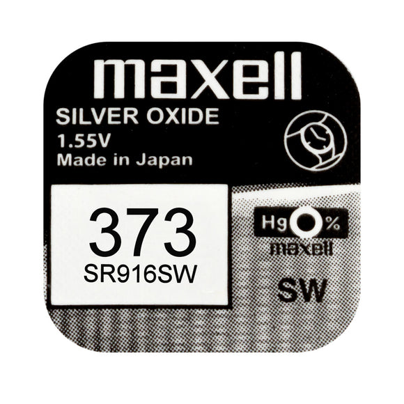 Maxell 373 SR916SW Silver Oxide Watch Battery