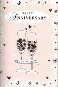Happy Wedding Anniversary Congratulations Card