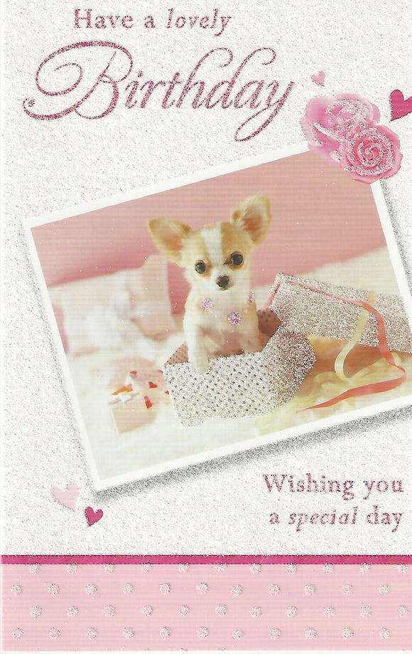 Cute Puppy Dog Have A Lovely Birthday Card
