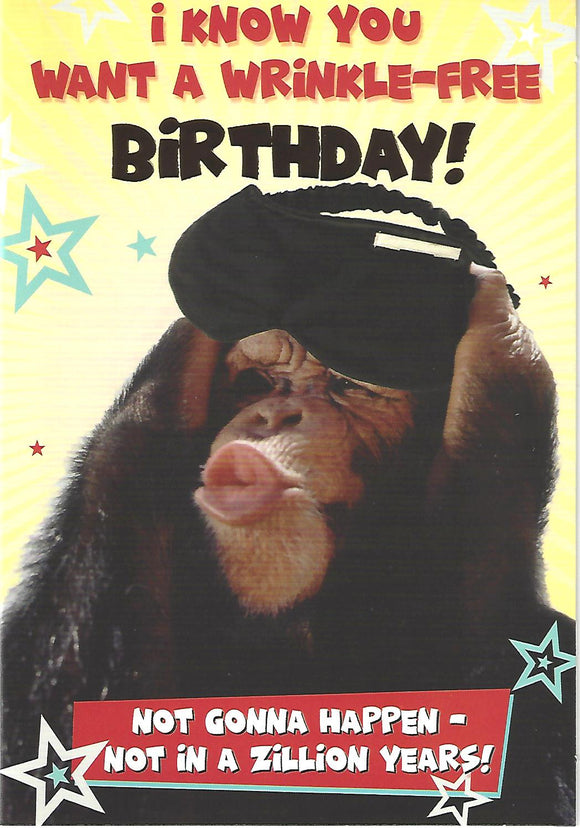 Party Animal Funny Monkey Birthday Card