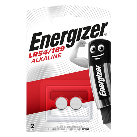 2 x Energizer LR54 AG10 Alkaline Batteries