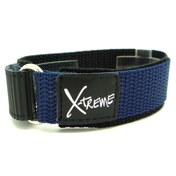 20mm Xtreme Dark Blue Velcro® Hook & Loop Nylon Watch Strap