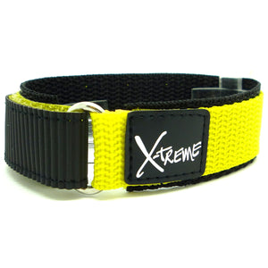 20mm Xtreme Yellow Velcro® Hook & Loop Nylon Watch Strap